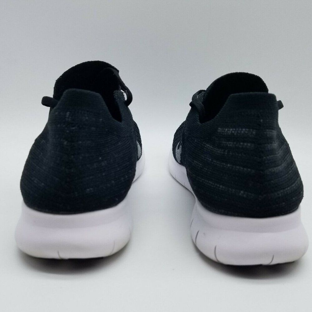 Mint Condition NIKE Flyknit Free RN Black White Mens 13 US 47.5 EUR 12 UK - Picture 4 of 5